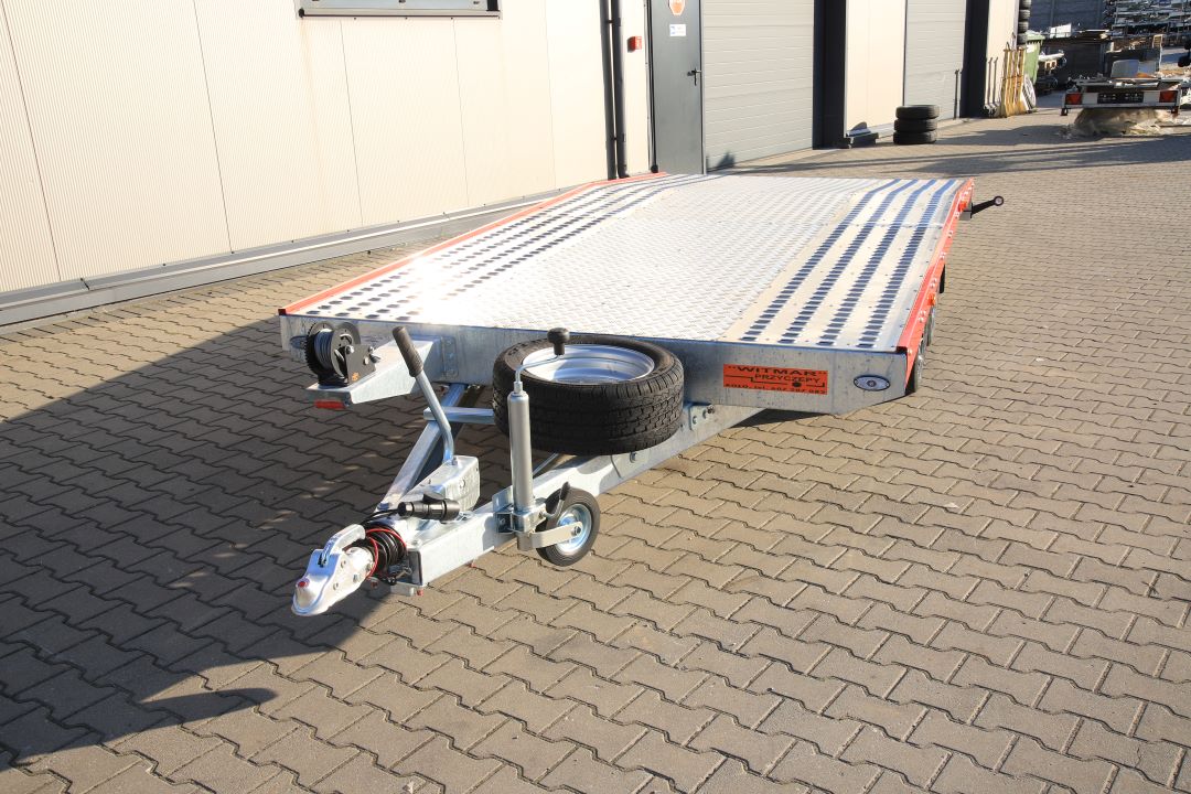 Niewiadów Jupiter NM 4.5 13C alu ryfel czerwona blenda alu felgi - twin-axle car transporter, 450x195 cm, GVW 2700 kg - image 3