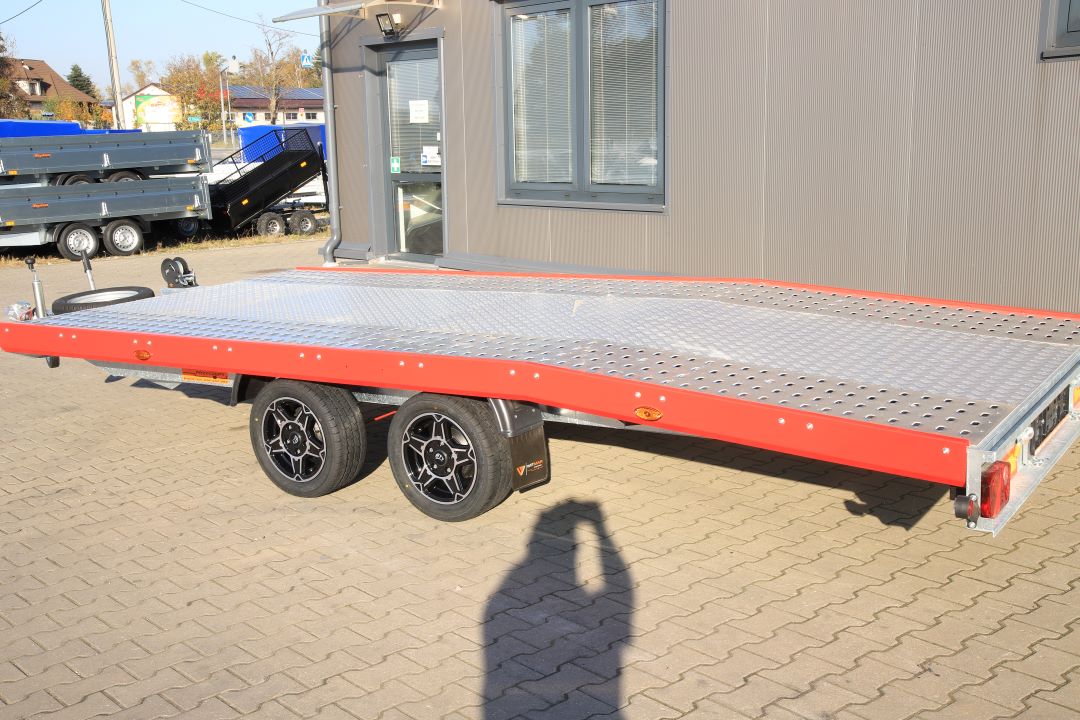 Niewiadów Jupiter NM 4.5 13C alu ryfel czerwona blenda alu felgi - twin-axle car transporter, 450x195 cm, GVW 2700 kg - image 6