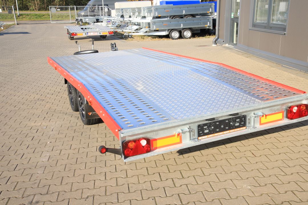 Niewiadów Jupiter NM 4.5 13C alu ryfel czerwona blenda alu felgi - twin-axle car transporter, 450x195 cm, GVW 2700 kg - image 7