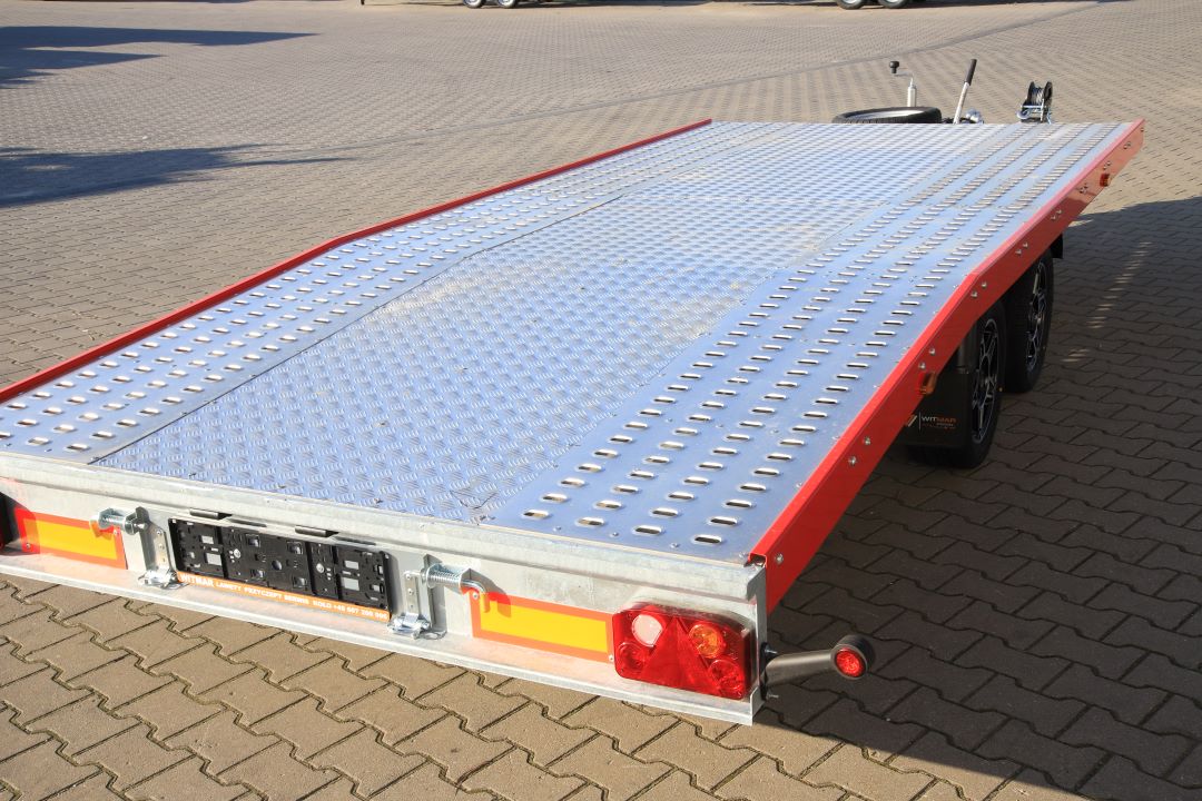 Niewiadów Jupiter NM 4.5 13C alu ryfel czerwona blenda alu felgi - twin-axle car transporter, 450x195 cm, GVW 2700 kg - image 8
