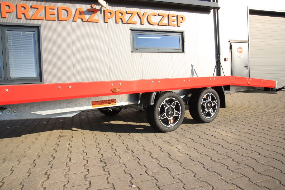Niewiadów Jupiter NM 4.5 13C alu ryfel czerwona blenda alu felgi - twin-axle car transporter, 450x195 cm, GVW 2700 kg - image 9