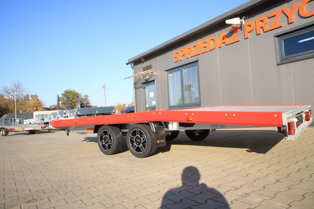 Niewiadów Jupiter NM 4.5 13C alu ryfel czerwona blenda alu felgi - twin-axle car transporter, 450x195 cm, GVW 2700 kg - image 10