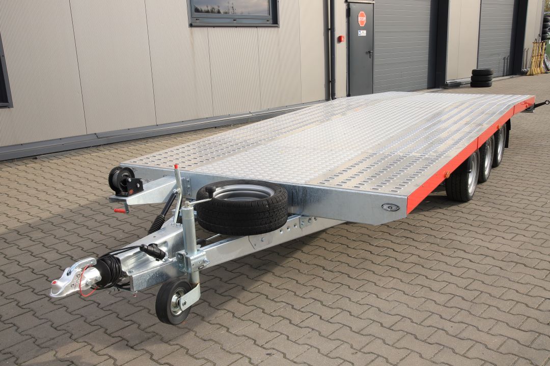 Niewiadów Jupiter NM 6.0 13C alu ryfel czerwona blenda - dreiachsiger Autotransporter, 600x210 cm, zGG 3500 kg - Bild 3