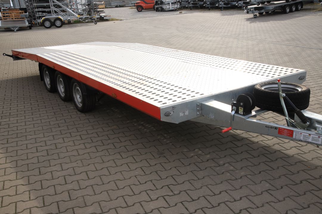 Niewiadów Jupiter NM 6.0 13C alu ryfel czerwona blenda - dreiachsiger Autotransporter, 600x210 cm, zGG 3500 kg - Bild 5