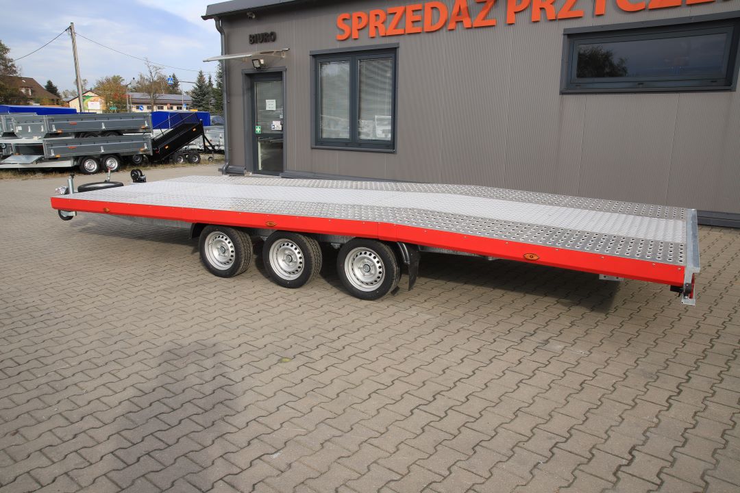 Niewiadów Jupiter NM 6.0 13C alu ryfel czerwona blenda - dreiachsiger Autotransporter, 600x210 cm, zGG 3500 kg - Bild 8