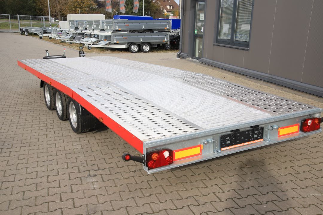 Niewiadów Jupiter NM 6.0 13C alu ryfel czerwona blenda - dreiachsiger Autotransporter, 600x210 cm, zGG 3500 kg - Bild 9
