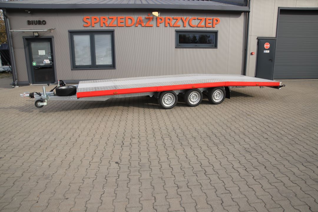 Niewiadów Jupiter NM 5 13C alu ryfel czerwona blenda - dreiachsiger Autotransporter, 550x210 cm, zGG 3500 kg - Bild 6