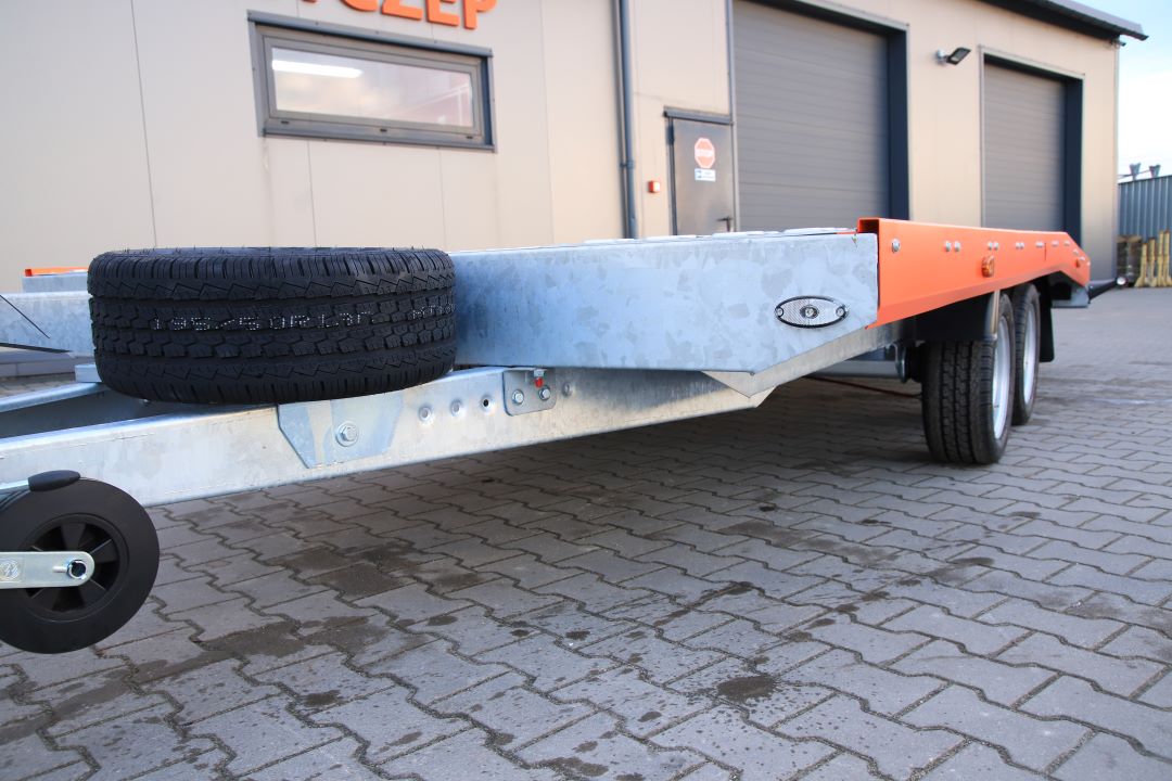 Niewiadów Jupiter NM 4.5 13C alu ryfel pomarańczowa blenda - twin-axle car transporter, 450x195 cm, GVW 2700 kg - image 3