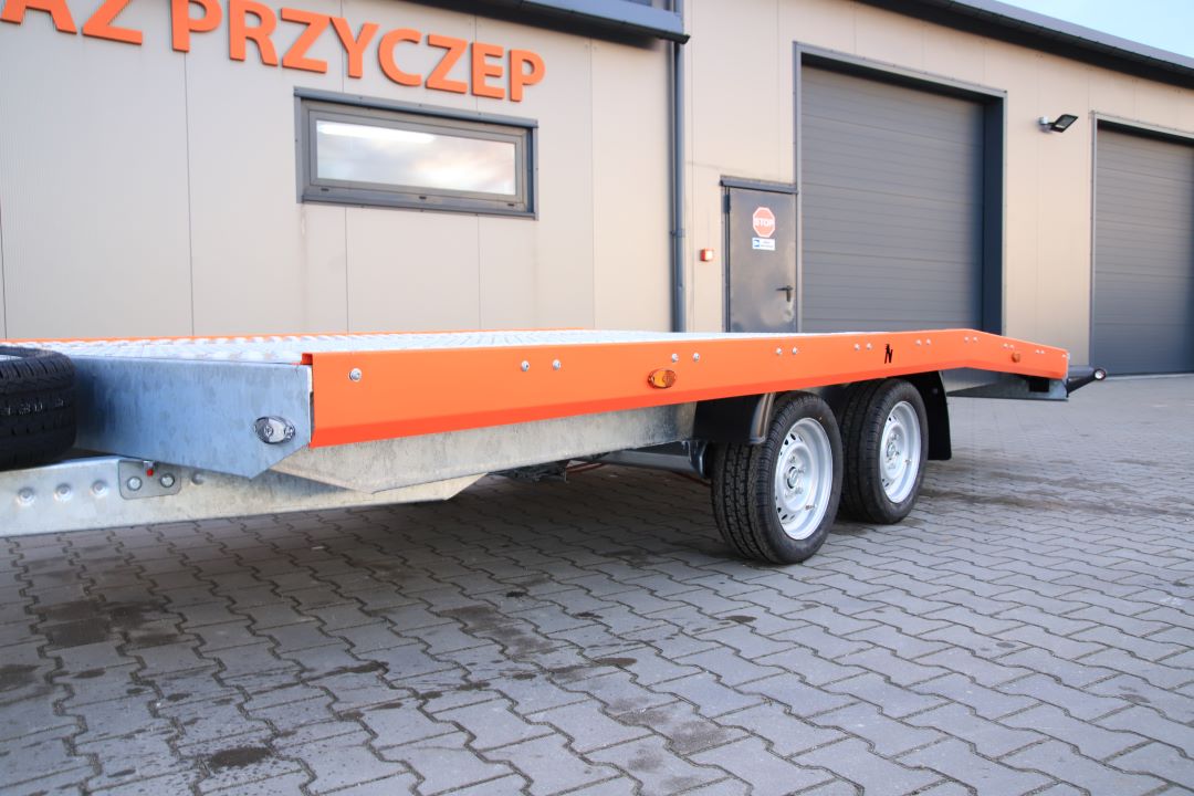 Niewiadów Jupiter NM 4.5 13C alu ryfel pomarańczowa blenda - twin-axle car transporter, 450x195 cm, GVW 2700 kg - image 4