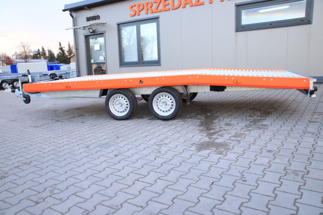 Niewiadów Jupiter NM 4.5 13C alu ryfel pomarańczowa blenda - twin-axle car transporter, 450x195 cm, GVW 2700 kg - image 7