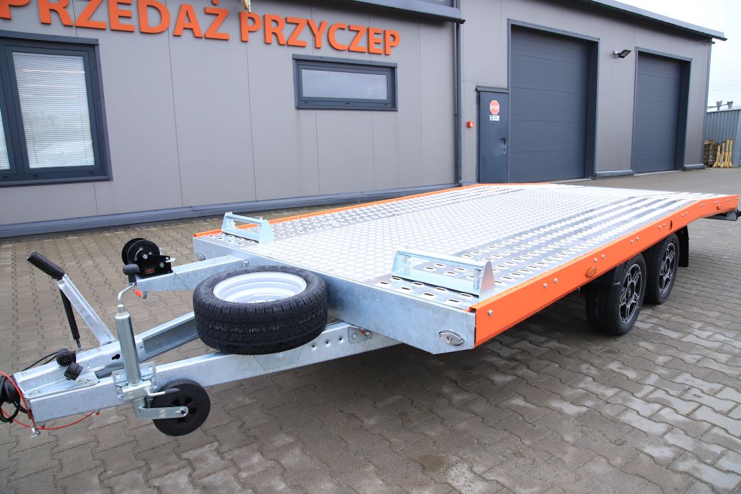 Niewiadów Jupiter NM 4.5 13C alu ryfel pomarańczowa blenda alu felgi - twin-axle car transporter, 450x195 cm, GVW 2700 kg - image 3