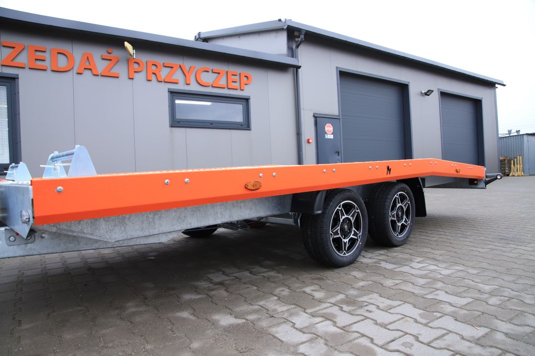 Niewiadów Jupiter NM 4.5 13C alu ryfel pomarańczowa blenda alu felgi - twin-axle car transporter, 450x195 cm, GVW 2700 kg - image 4