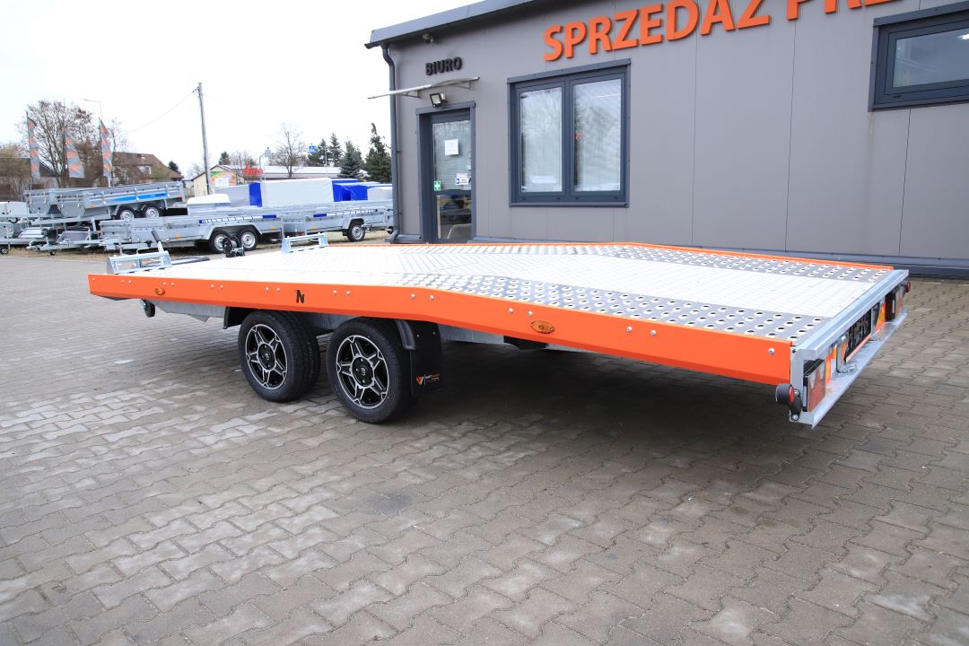 Niewiadów Jupiter NM 4.5 13C alu ryfel pomarańczowa blenda alu felgi - twin-axle car transporter, 450x195 cm, GVW 2700 kg - image 8