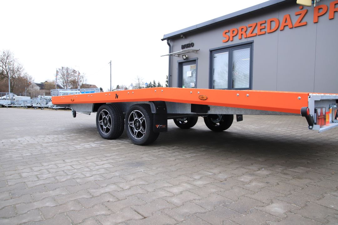 Niewiadów Jupiter NM 4.5 13C alu ryfel pomarańczowa blenda alu felgi - twin-axle car transporter, 450x195 cm, GVW 2700 kg - image 9