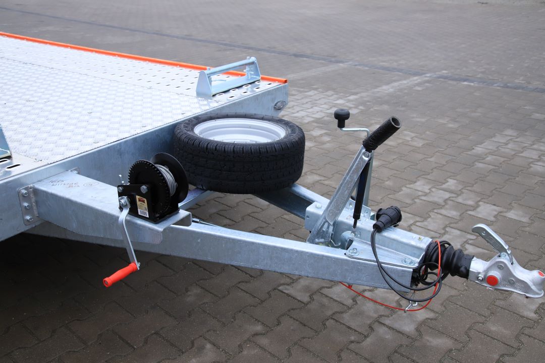 Niewiadów Jupiter NM 4.5 13C alu ryfel pomarańczowa blenda alu felgi - twin-axle car transporter, 450x195 cm, GVW 2700 kg - image 10