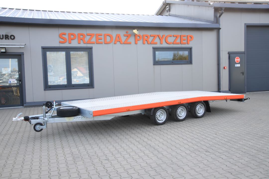Niewiadów Jupiter NM 5 13C alu ryfel pomarańczowa blenda - dreiachsiger Autotransporter, 550x210 cm, zGG 3500 kg
