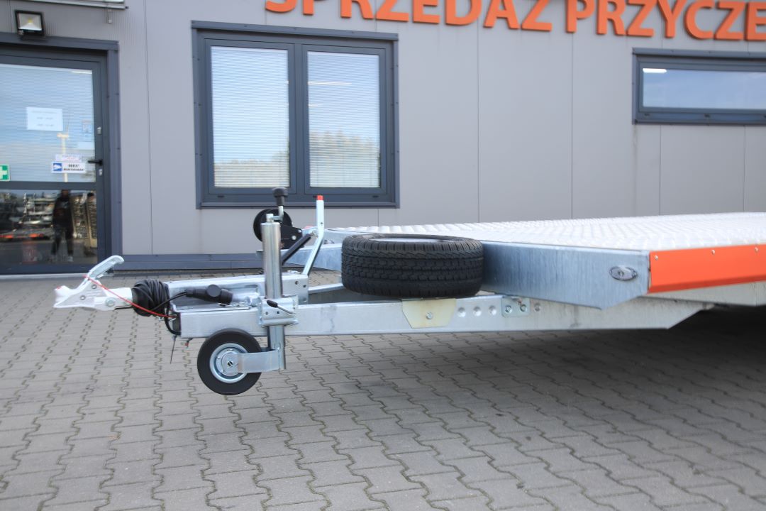 Niewiadów Jupiter NM 5 13C alu ryfel pomarańczowa blenda - three-axle car transporter, 550x210 cm, GVW 3500 kg - image 2