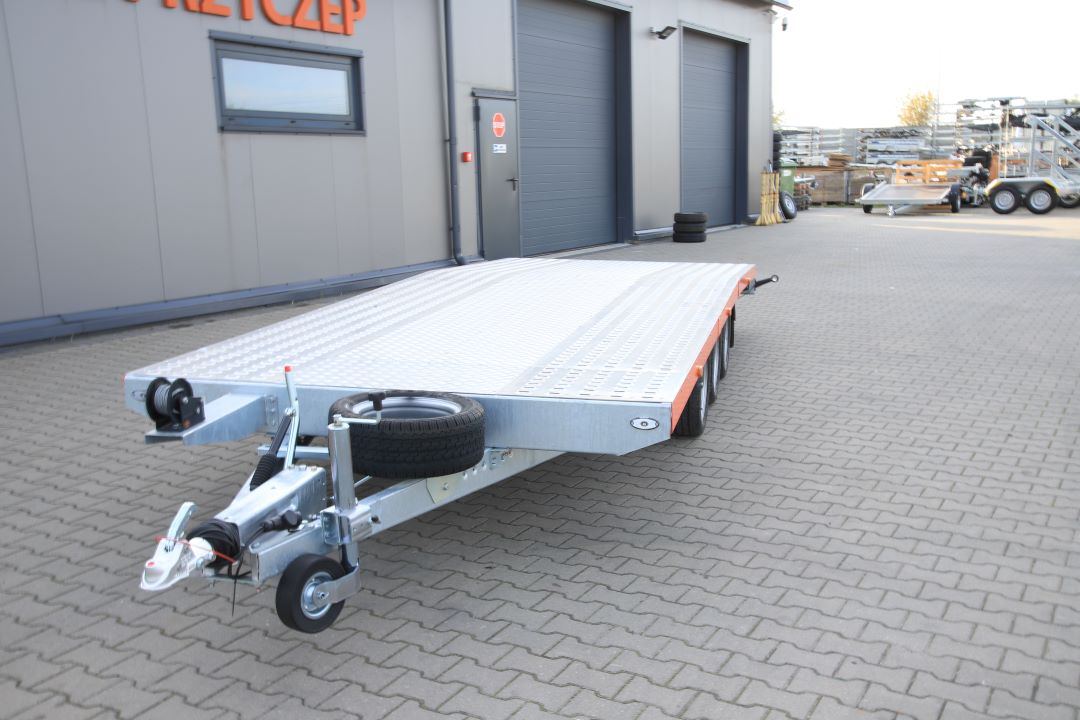 Niewiadów Jupiter NM 6 13C alu ryfel pomarańczowa blenda - three-axle car transporter, 600x210 cm, GVW 3500 kg - image 3