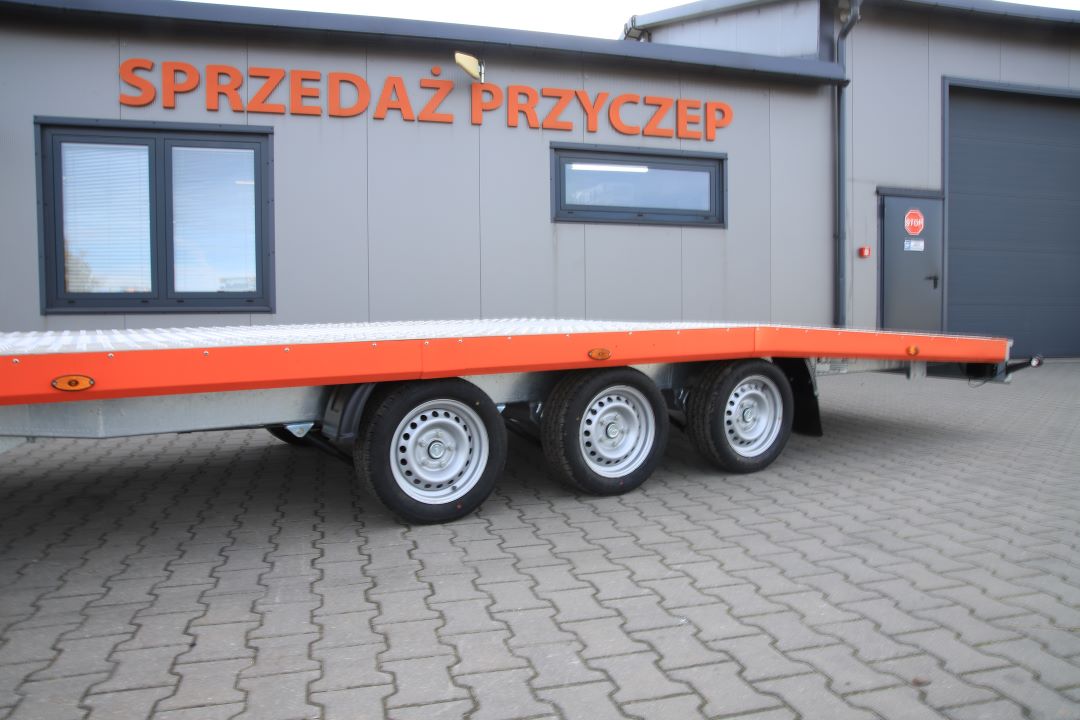 Niewiadów Jupiter NM 6 13C alu ryfel pomarańczowa blenda - three-axle car transporter, 600x210 cm, GVW 3500 kg - image 5