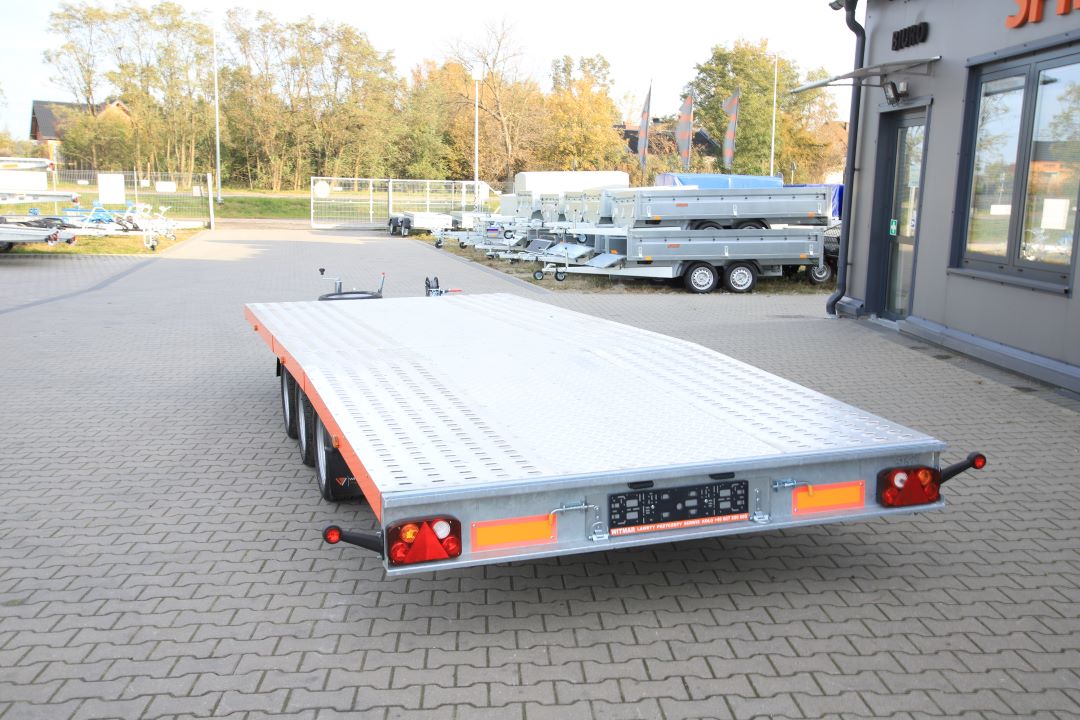 Niewiadów Jupiter NM 6 13C alu ryfel pomarańczowa blenda - three-axle car transporter, 600x210 cm, GVW 3500 kg - image 7