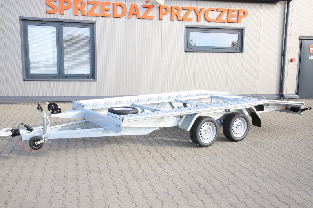 Niewiadów Jupiter SM 4 13C - twin-axle car transporter, 400x210 cm, GVW 2700 kg - image 2