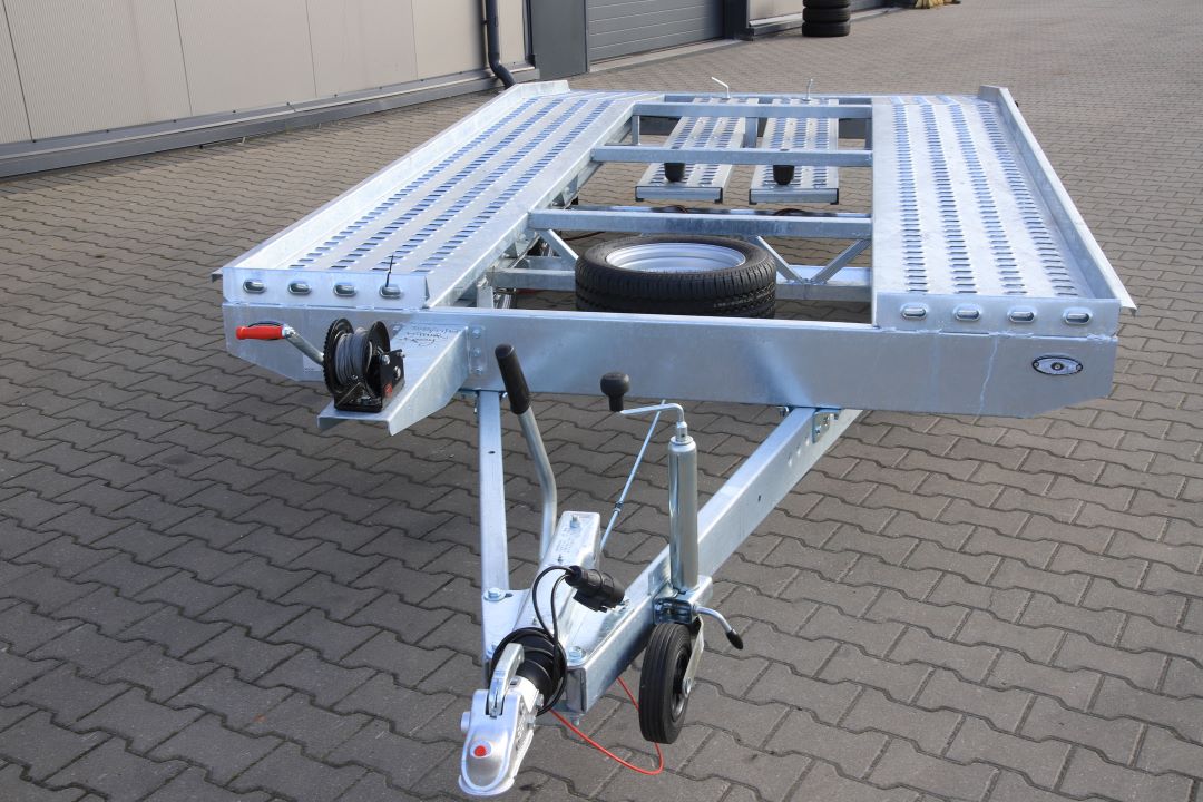 Niewiadów Jupiter SM 4 13C - twin-axle car transporter, 400x210 cm, GVW 2700 kg - image 6