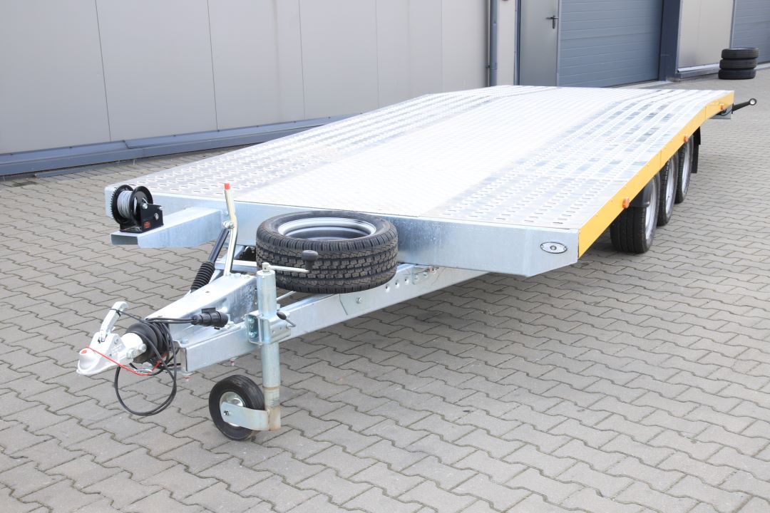 Niewiadów Jupiter NM 5 13C alu ryfel żółta blenda - dreiachsiger Autotransporter, 550x210 cm, zGG 3500 kg - Bild 3