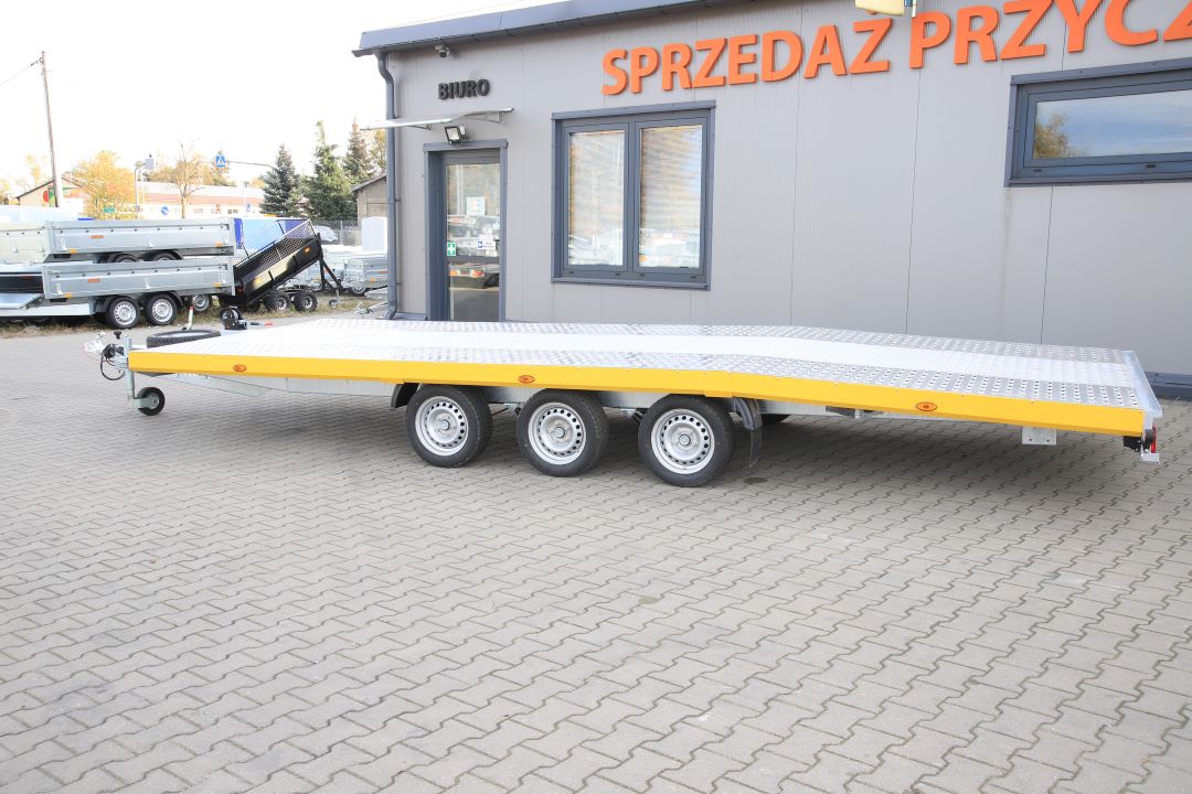 Niewiadów Jupiter NM 5 13C alu ryfel żółta blenda - dreiachsiger Autotransporter, 550x210 cm, zGG 3500 kg - Bild 6