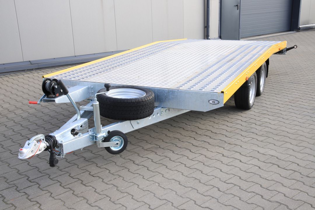 Niewiadów Jupiter NM 4.5 13C alu ryfel żółta blenda - zweiachsiger Autotransporter, 450x195 cm, zGG 2700 kg - Bild 3