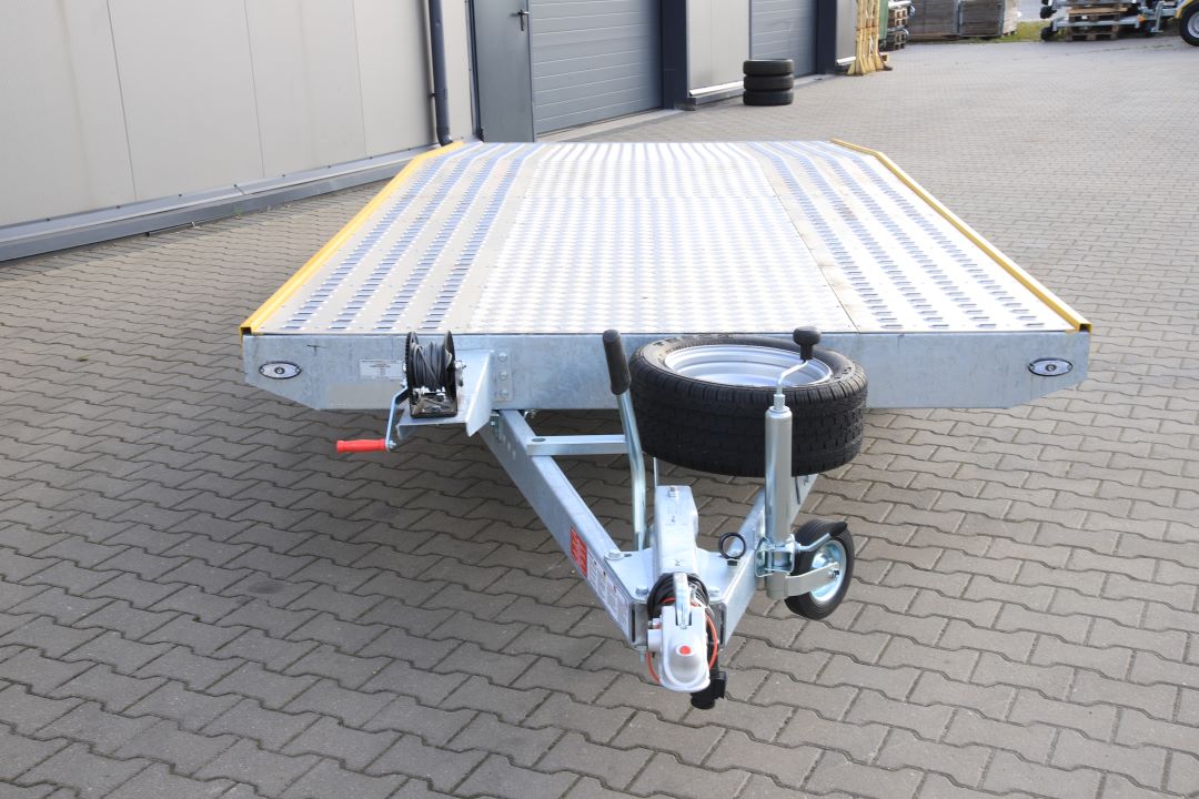 Niewiadów Jupiter NM 4.5 13C alu ryfel żółta blenda - zweiachsiger Autotransporter, 450x195 cm, zGG 2700 kg - Bild 4
