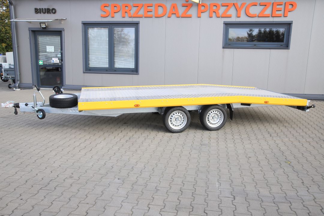 Niewiadów Jupiter NM 4.5 13C alu ryfel żółta blenda - zweiachsiger Autotransporter, 450x195 cm, zGG 2700 kg - Bild 7