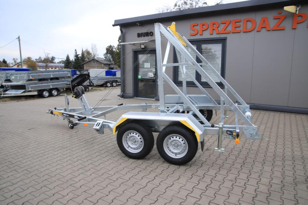 Lorries Kablowa TPB27-4925 - mini excavator / construction equipment trailer, 165 cm, GVW 2700 kg - image 6
