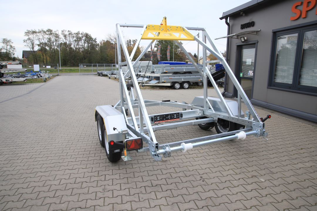 Lorries Kablowa TPB27-4925 - mini excavator / construction equipment trailer, 165 cm, GVW 2700 kg - image 7