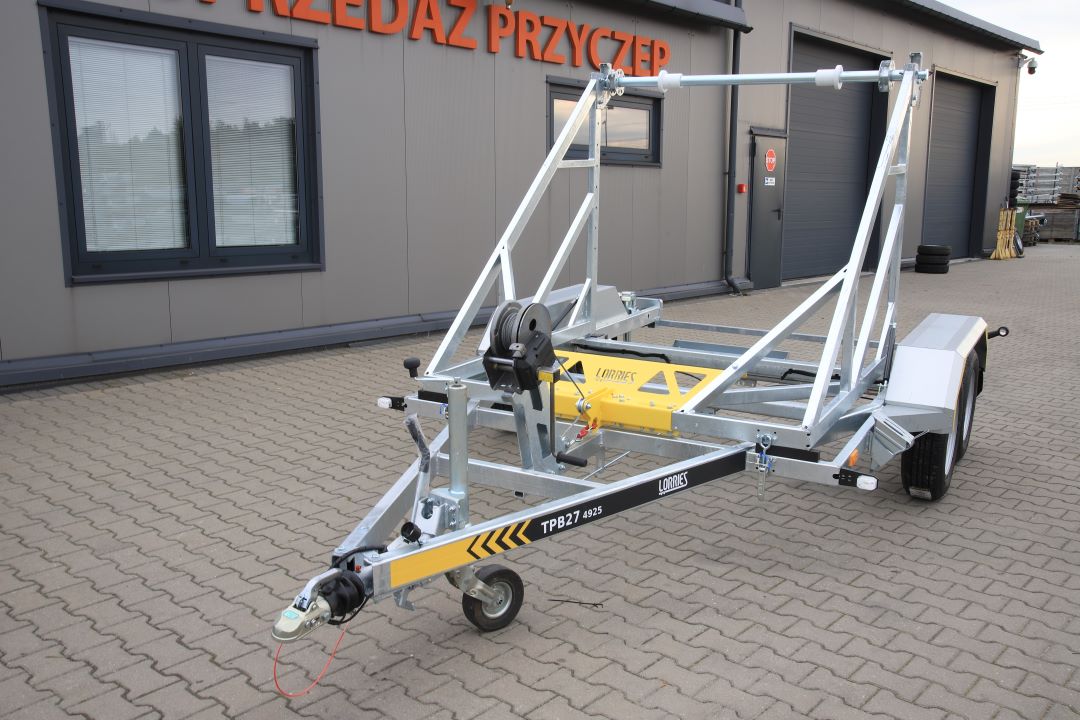 Lorries Kablowa TPB27-4925 - mini excavator / construction equipment trailer, 165 cm, GVW 2700 kg - image 2