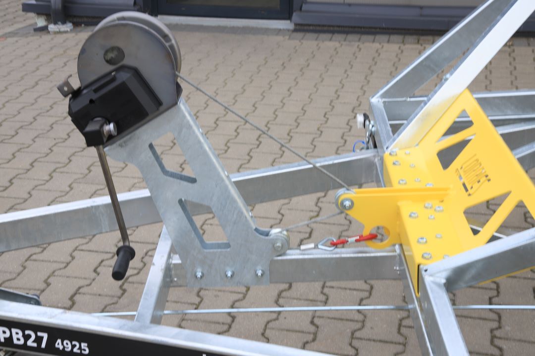 Lorries Kablowa TPB27-4925 - mini excavator / construction equipment trailer, 165 cm, GVW 2700 kg - image 3