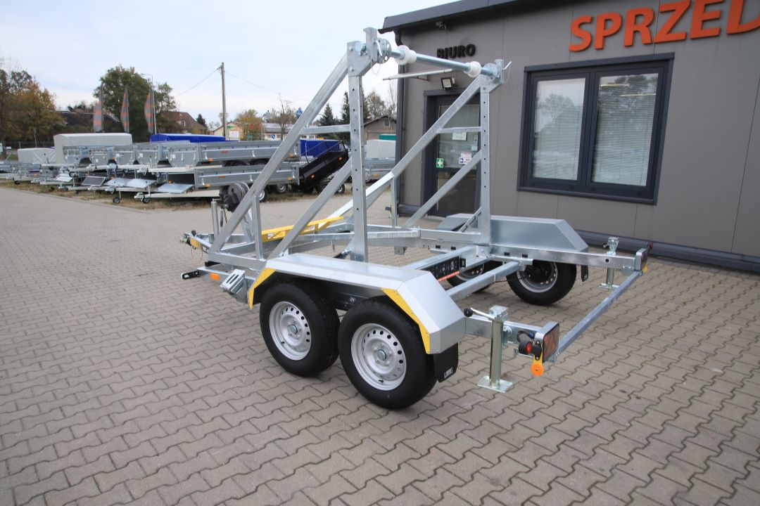 Lorries Kablowa TPB27-4925 - mini excavator / construction equipment trailer, 165 cm, GVW 2700 kg - image 4