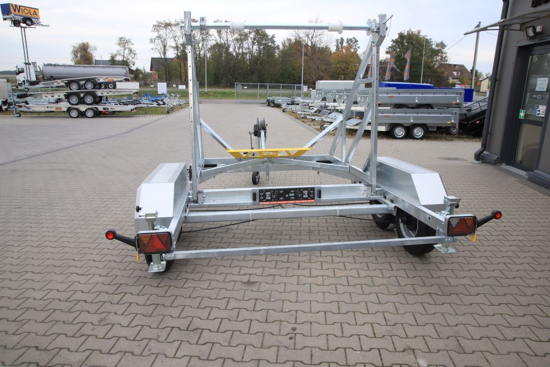 Lorries Kablowa TPB27-4925 - mini excavator / construction equipment trailer, 165 cm, GVW 2700 kg - image 5