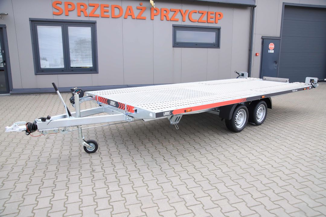 Lorries PLI35-5021 ze zintegrowanymi podjazdami uchylna alu ryfel - zweiachsiger Autotransporter, 500x210 cm, zGG 3500 kg
