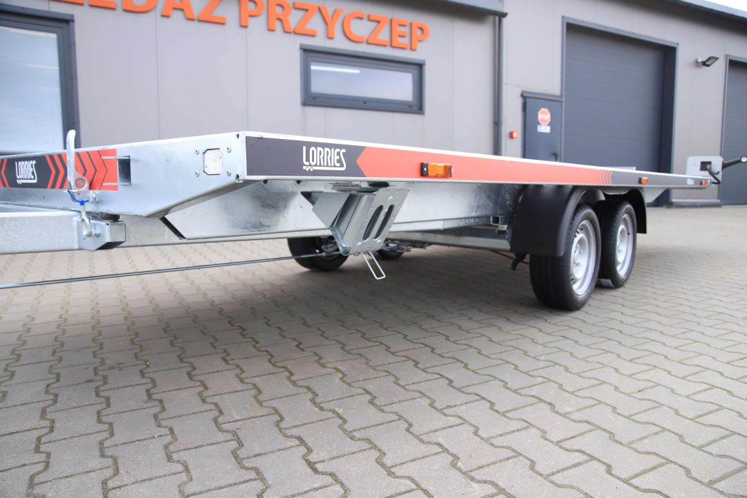 Lorries PLI35-5021 ze zintegrowanymi podjazdami uchylna alu ryfel – laweta dwuosiowa, 500x210 cm, DMC 3500 kg - zdjęcie 6