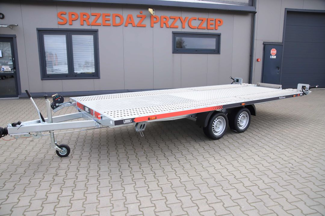 Lorries PLI35-5021 ze zintegrowanymi podjazdami uchylna alu ryfel – laweta dwuosiowa, 500x210 cm, DMC 3500 kg - zdjęcie 7