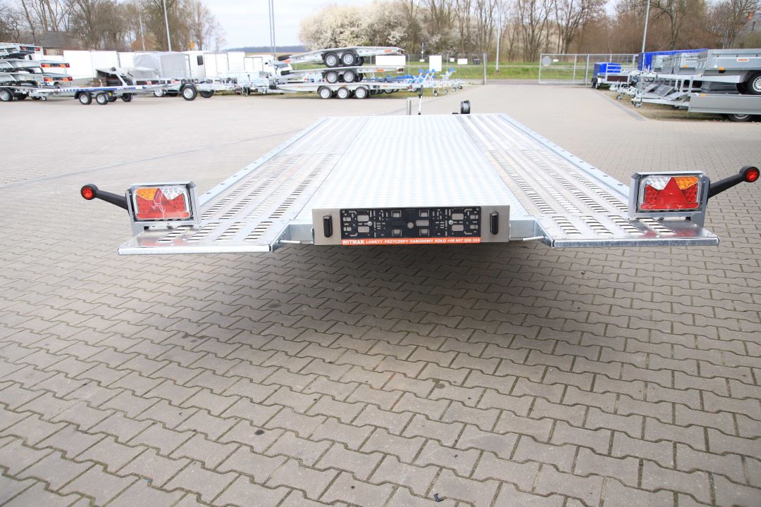 Lorries PLI35-5021 ze zintegrowanymi podjazdami uchylna alu ryfel – laweta dwuosiowa, 500x210 cm, DMC 3500 kg - zdjęcie 10