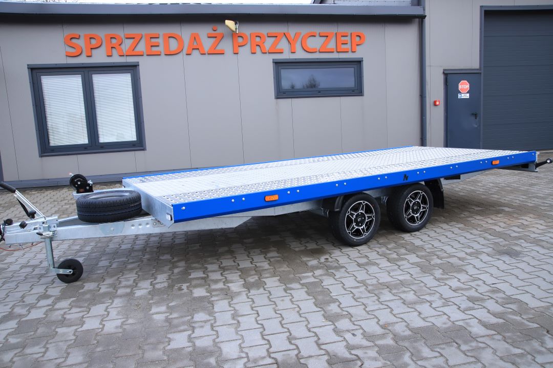 Niewiadów Mars NM 4.5 13C alu ryfel niebieska blenda alu felgi - twin-axle car transporter, 450x195 cm, GVW 2700 kg - image 4
