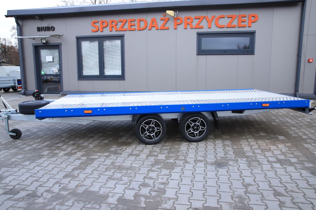 Niewiadów Mars NM 4.5 13C alu ryfel niebieska blenda alu felgi - twin-axle car transporter, 450x195 cm, GVW 2700 kg - image 5