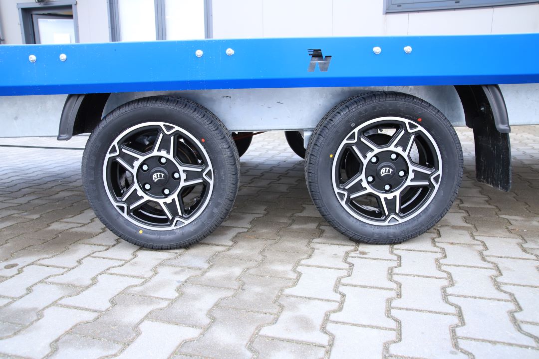 Niewiadów Mars NM 4.5 13C alu ryfel niebieska blenda alu felgi - twin-axle car transporter, 450x195 cm, GVW 2700 kg - image 6