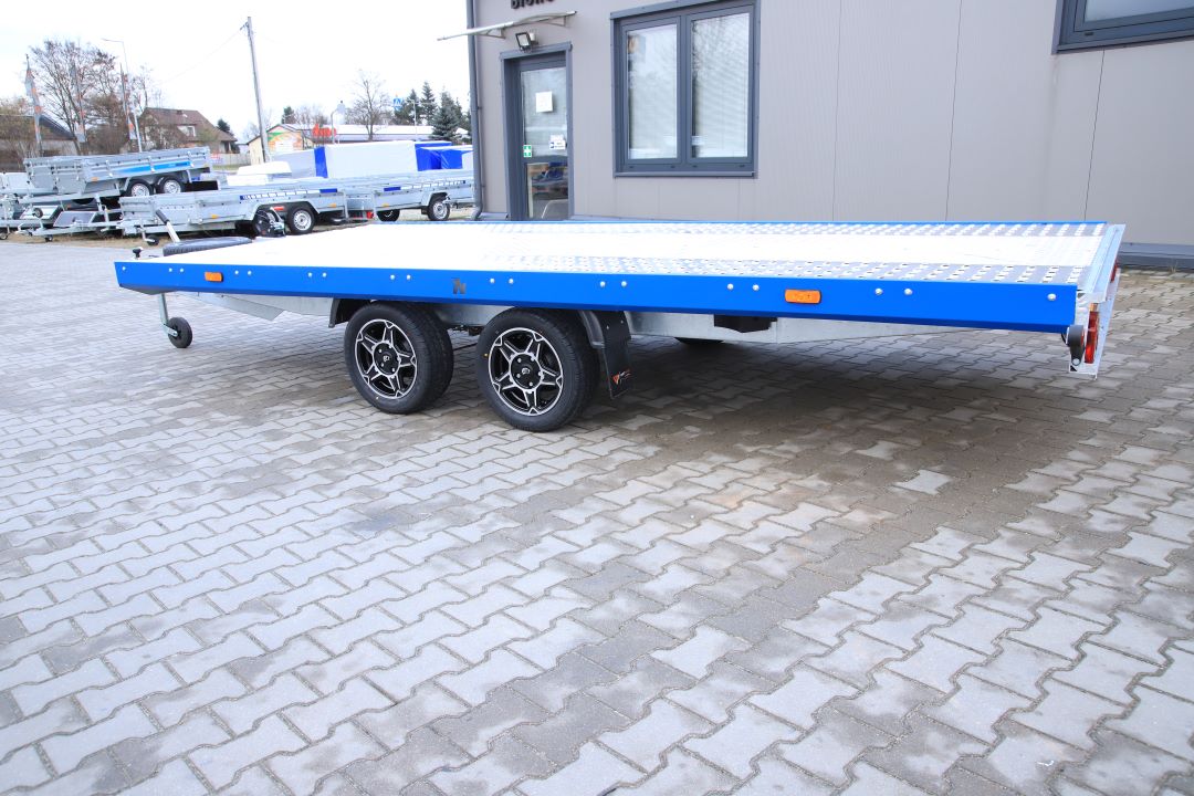 Niewiadów Mars NM 4.5 13C alu ryfel niebieska blenda alu felgi - twin-axle car transporter, 450x195 cm, GVW 2700 kg - image 7