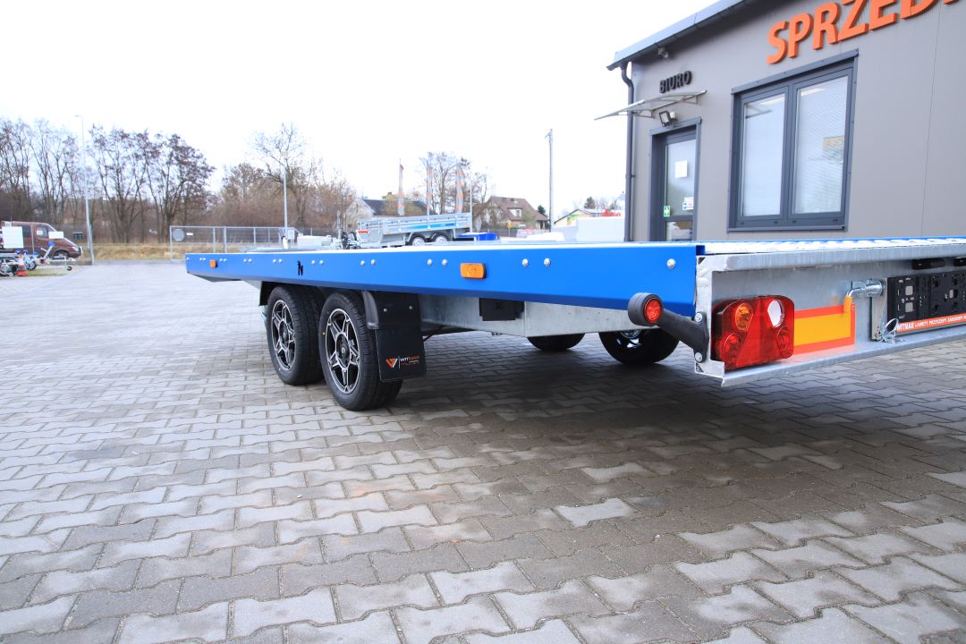 Niewiadów Mars NM 4.5 13C alu ryfel niebieska blenda alu felgi - twin-axle car transporter, 450x195 cm, GVW 2700 kg - image 8