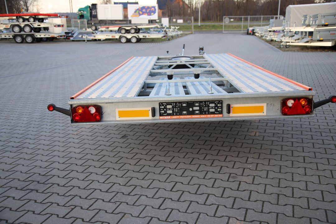 Niewiadów Mars NM 4.5 13C pomarańczowa blenda - zweiachsiger Autotransporter, 450x195 cm, zGG 2700 kg - Bild 6