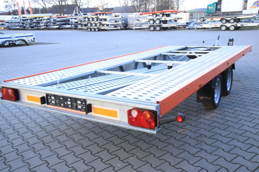 Niewiadów Mars NM 4.5 13C pomarańczowa blenda - zweiachsiger Autotransporter, 450x195 cm, zGG 2700 kg - Bild 7
