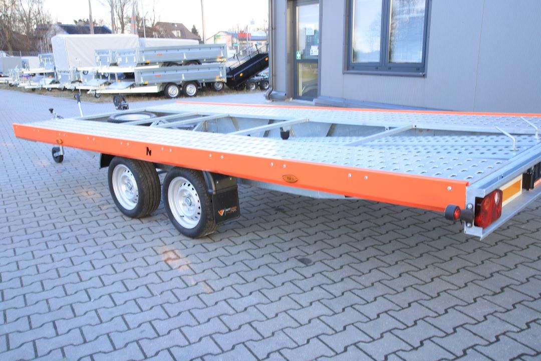 Niewiadów Mars NM 4.5 13C pomarańczowa blenda - zweiachsiger Autotransporter, 450x195 cm, zGG 2700 kg - Bild 8