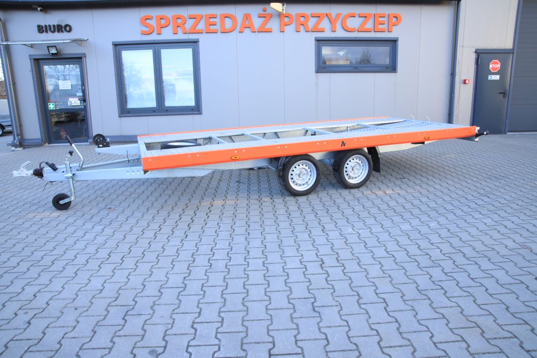 Niewiadów Mars NM 4.5 13C pomarańczowa blenda - zweiachsiger Autotransporter, 450x195 cm, zGG 2700 kg - Bild 9